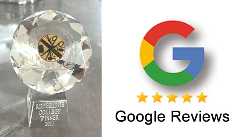 Award Winner & 5 Star Google Reviews
